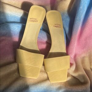 Jeffrey Campbell Cream Women's Sandals